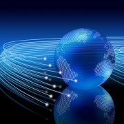 Optical fibres around earth